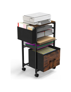 Carro de Archivos MoKo 5 Niveles con Ruedas y Cajón A4