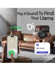 AirTags 4 Pack Rastreador Bluetooth Apple iOS 14.6+ Negro 2