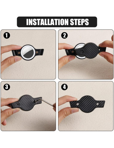 Soporte Oculto para Airtag Bicicleta SAVITA Negro Impermeable