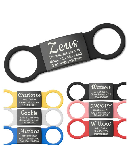 Etiqueta de Identificación Mascotas Anavia Acero Inoxidable Grande