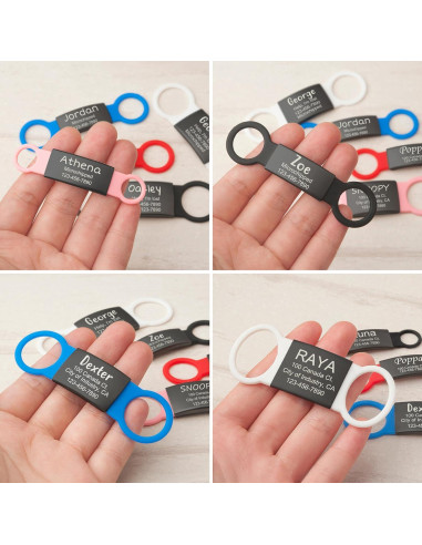 Etiqueta de Identificación Mascotas Anavia Acero Inoxidable Grande