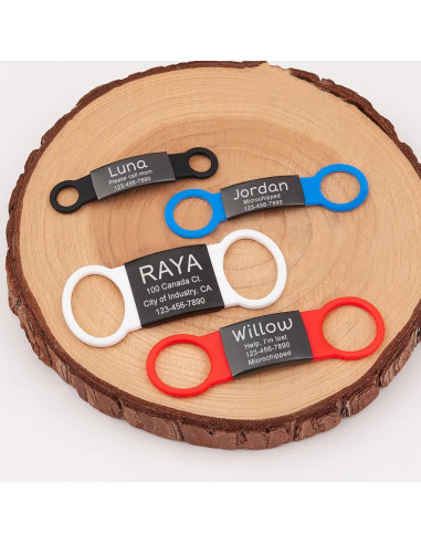 Etiqueta de Identificación Mascotas Anavia Acero Inoxidable Grande