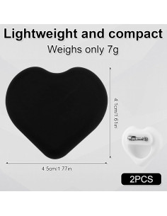 Paquete de 2 Fundas Corazón Silicona para Apple AirTag 2