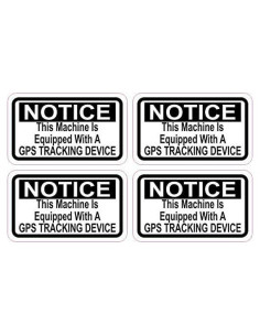 Calcomanías StickerTalk con Seguimiento GPS 6.35x3.81cm