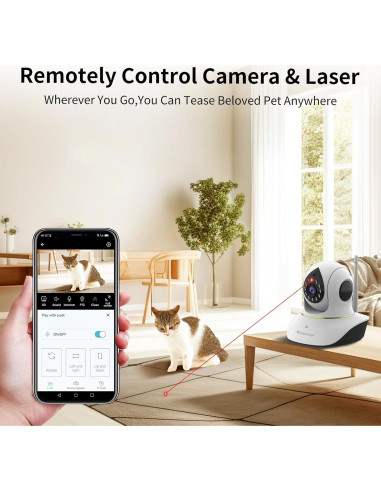 Cámara para Mascotas VSTARCAM C38S-P 3MP WiFi con Láser