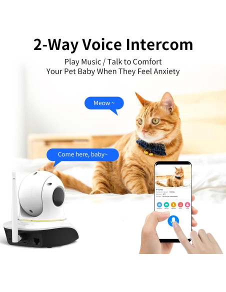 Cámara para Mascotas VSTARCAM C38S-P 3MP WiFi con Láser