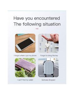 Localizador de Llaves Inteligente Mejiwasmi Bluetooth GPS 2