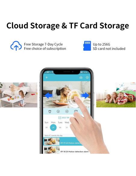 Cámara para Mascotas VSTARCAM C38S-P 3MP WiFi con Láser