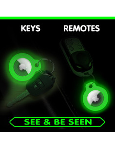 Paquete de 2 Soportes Brillantes GLO-X para AirTag 4 cm 2