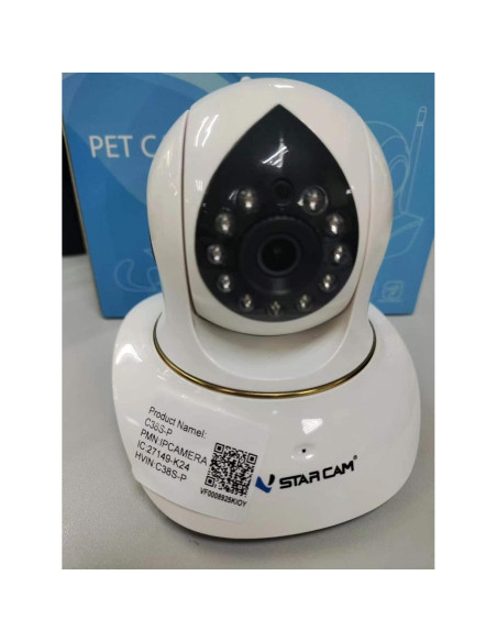 Cámara para Mascotas VSTARCAM C38S-P 3MP WiFi con Láser