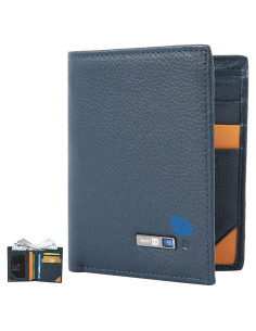 Billetera Bluetooth Anti-Pérdida Donmia Azul Minimalista