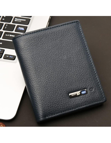 Billetera Bluetooth Anti-Pérdida Donmia Azul Minimalista