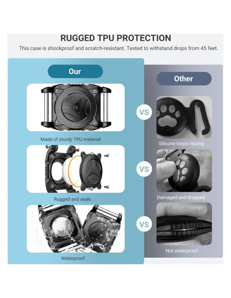 Soporte para Collar de Perro VersoraX AirTag Impermeable