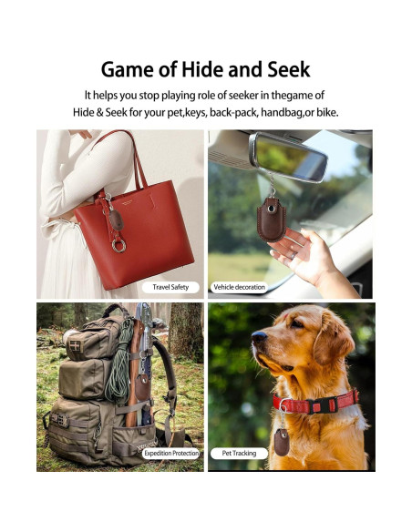 Funda de Cuero Foluu para Samsung Galaxy SmartTag2 2023