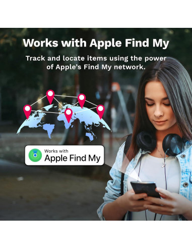 Localizador Bluetooth LINKSTYLE NIJITAG 2-Pack Gris Carbón