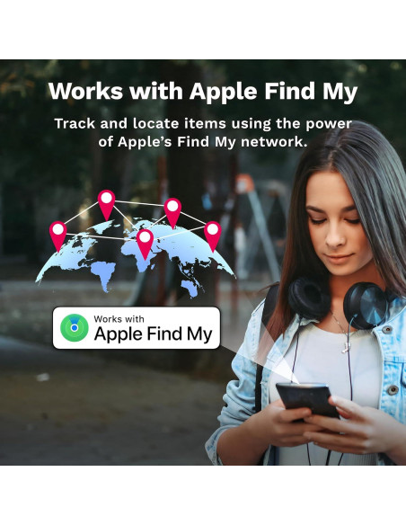 Localizador Bluetooth LINKSTYLE NIJITAG 2-Pack Gris Carbón