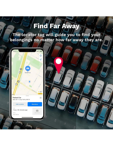 Localizador Bluetooth LINKSTYLE NIJITAG 2-Pack Gris Carbón