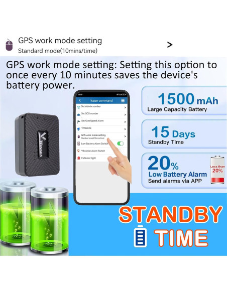 Localizador GPS Magnético Mini Zeerkeer TK913 Antirrobo