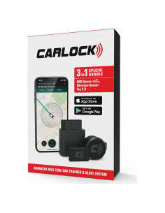 Paquete de Seguridad CARLOCK 2.0: Rastreador GPS y Alarma