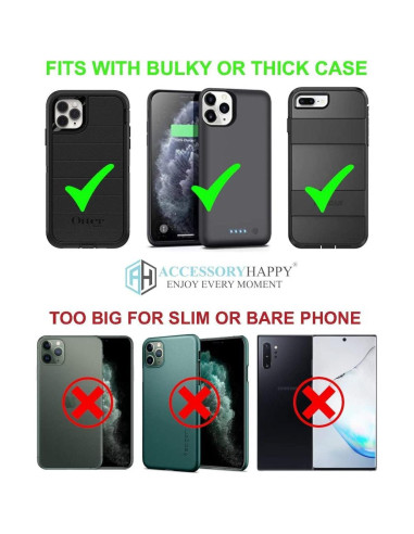 Soporte de teléfono nylon rotativo AccessoryHappy AH - Universal