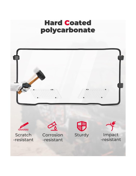 Parabrisas Frontal Ventilado KEMIMOTO para CFMOTO UFORCE 1000