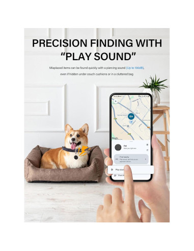Etiquetas de Rastreo Android Lmrbelec - 2 Paquete Negro