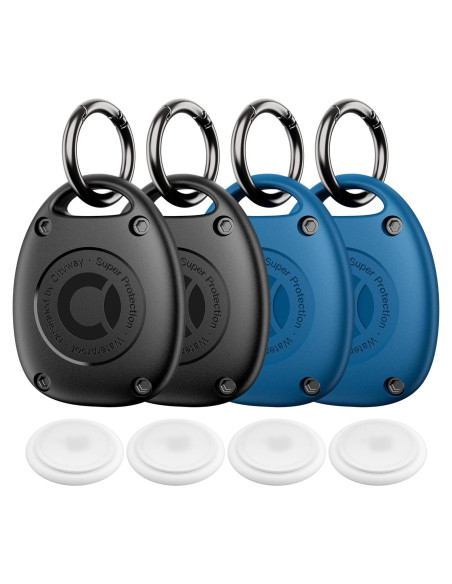 Soporte para llavero AirTag CITYWAY 4 Pack Impermeable IPX8