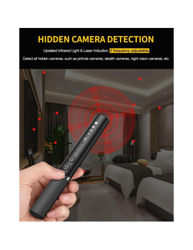 Detector de Cámaras Ocultas HUYNL KT3 Mediano