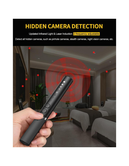 Detector de Cámaras Ocultas HUYNL KT3 Mediano