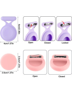 2 Fundas de Silicona para AirTag NQEUEPN Impermeables 2