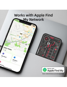 Rastreador Bluetooth MFish Air Tag Solar para iOS 2