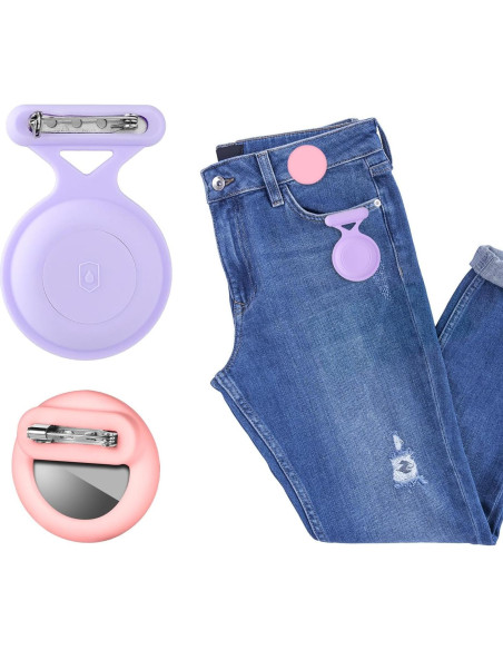 2 Fundas de Silicona para AirTag NQEUEPN Impermeables