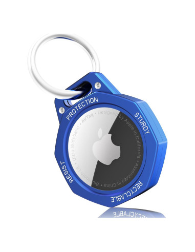 Funda para AirTag Tieuwant Aluminio Azul Klein