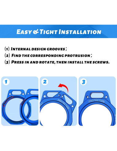 Funda para AirTag Tieuwant Aluminio Azul Klein