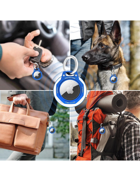 Funda para AirTag Tieuwant Aluminio Azul Klein