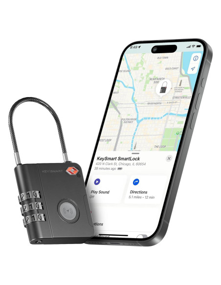Candado Inteligente KeySmart TSA Bluetooth Resistente al Agua