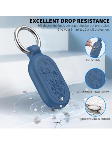 Funda impermeable TUDIOW para Samsung Galaxy SmartTag2 - 2 unidades