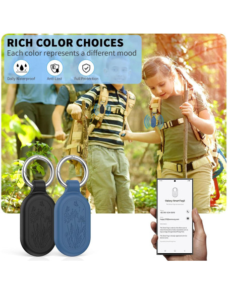 Funda impermeable TUDIOW para Samsung Galaxy SmartTag2 - 2 unidades