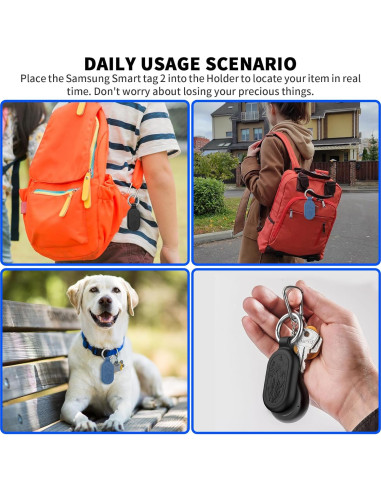 Funda impermeable TUDIOW para Samsung Galaxy SmartTag2 - 2 unidades