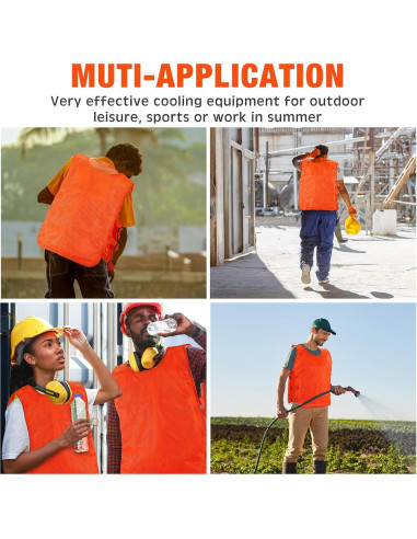 Chaleco Refrigerante Jexine 2 Pcs con 48 Paquetes de Hielo