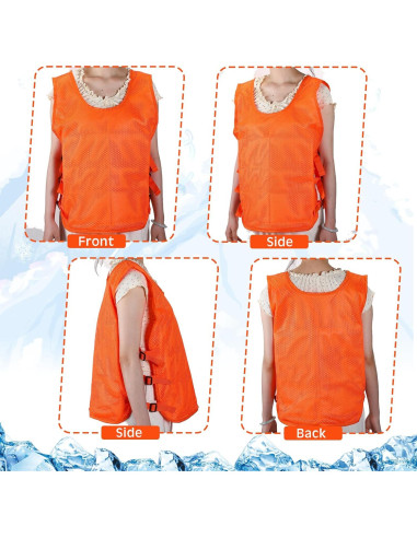 Chaleco Refrigerante Jexine 2 Pcs con 48 Paquetes de Hielo