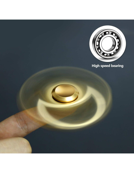 Fidget Spinner ATESSON Antiestrés Metal 12.7cm para Niños