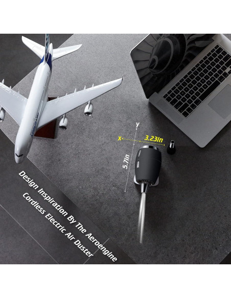 Soplador de Aire Inalámbrico Lazy Tribe AD-380 80000RPM