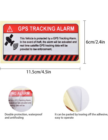 10 Etiquetas de Seguimiento GPS Zoyiancy Antirrobo 5x10cm