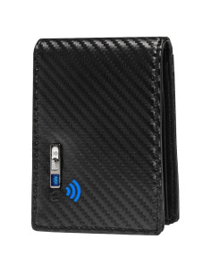 Billetera Bluetooth Anti-Pérdida con AirTag Negro 11.99x7.01cm