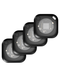 Air Tags 4 Pack Rastreador Bluetooth WarmSea Negro IP67
