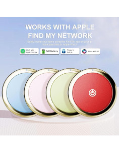 Air Tag Apple Paquete de 2 Rastreador Bluetooth Blanco/Rosa 2