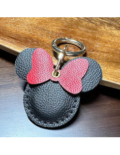 Paquete de 4 llaveros de cuero Mickey Mouse para Air Tag 2