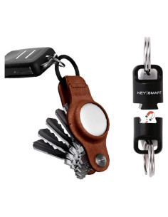 Llavero organizador KeySmart Cuero AirTag & MagConnect Pro
