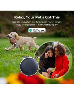 Rastreador de Mascotas NIJITAG Bluetooth con Funda de Cuero 2